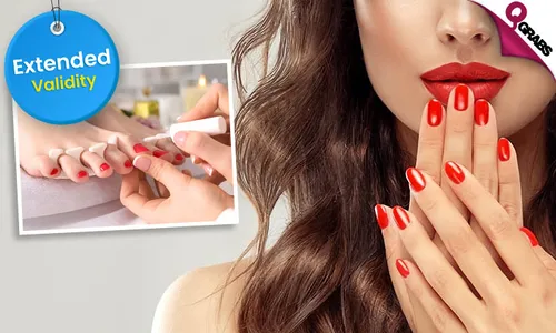 Manicure & Pedicure at Express Beauty in Villaggio, Landmark & Ezdan Mall!